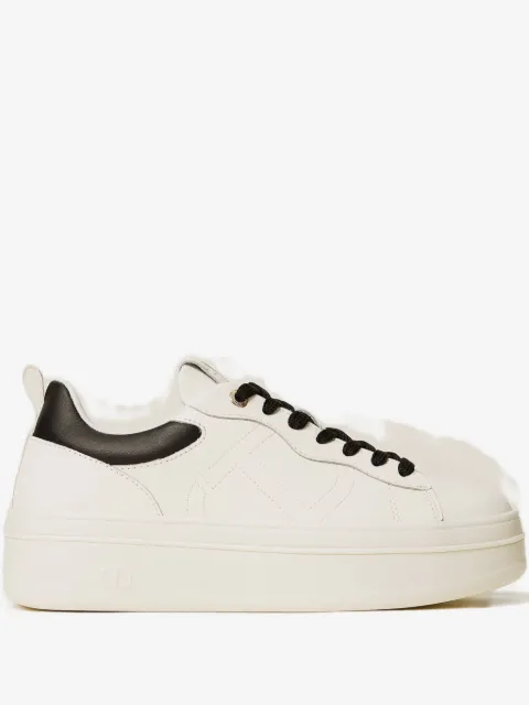 TWINSET tenis de piel con plataforma