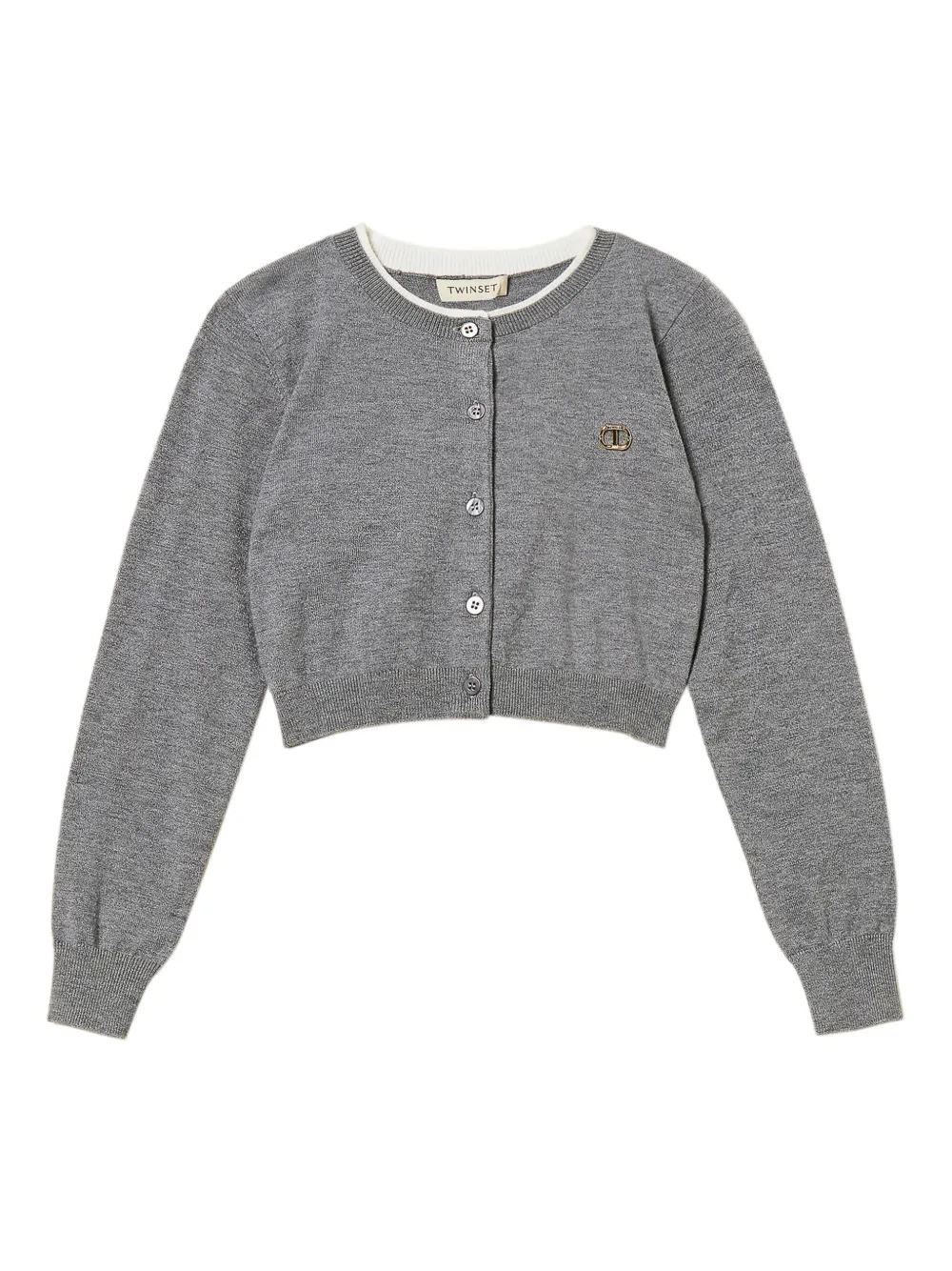 TWINSET Kids cárdigan con botones | gris | Image 1