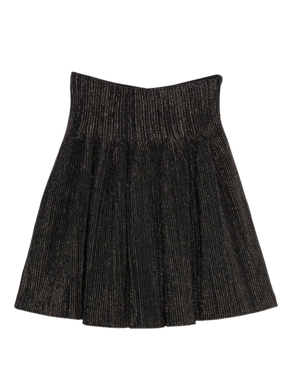 CFCL pleated metallic-thread skirt | Black | Image 1