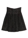 CFCL pleated metallic-thread skirt - Black