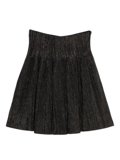 CFCL pleated metallic-thread skirt