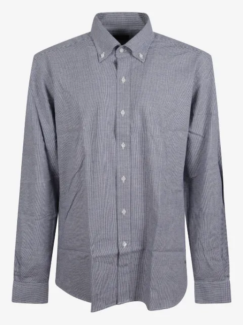 Fay all-over pattern long-sleeve shirt