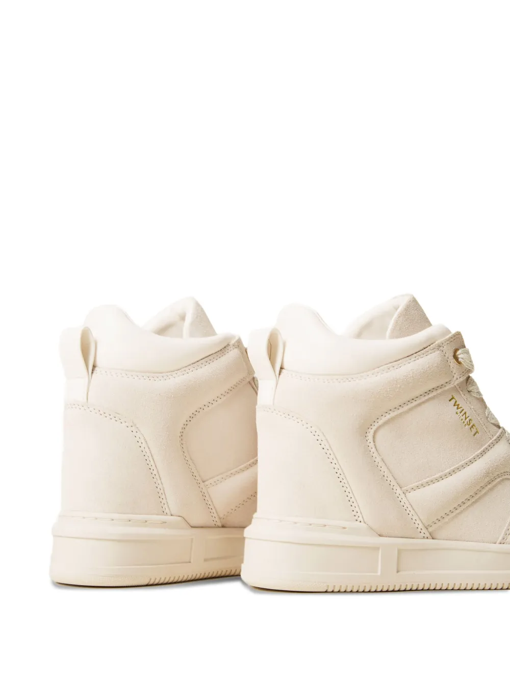 TWINSET Suède sneakers Beige