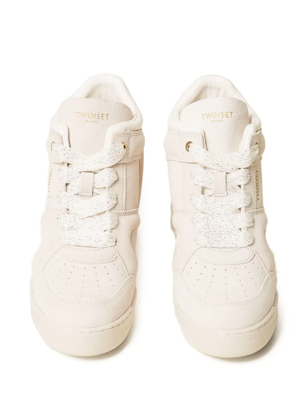 TWINSET Suède sneakers Beige