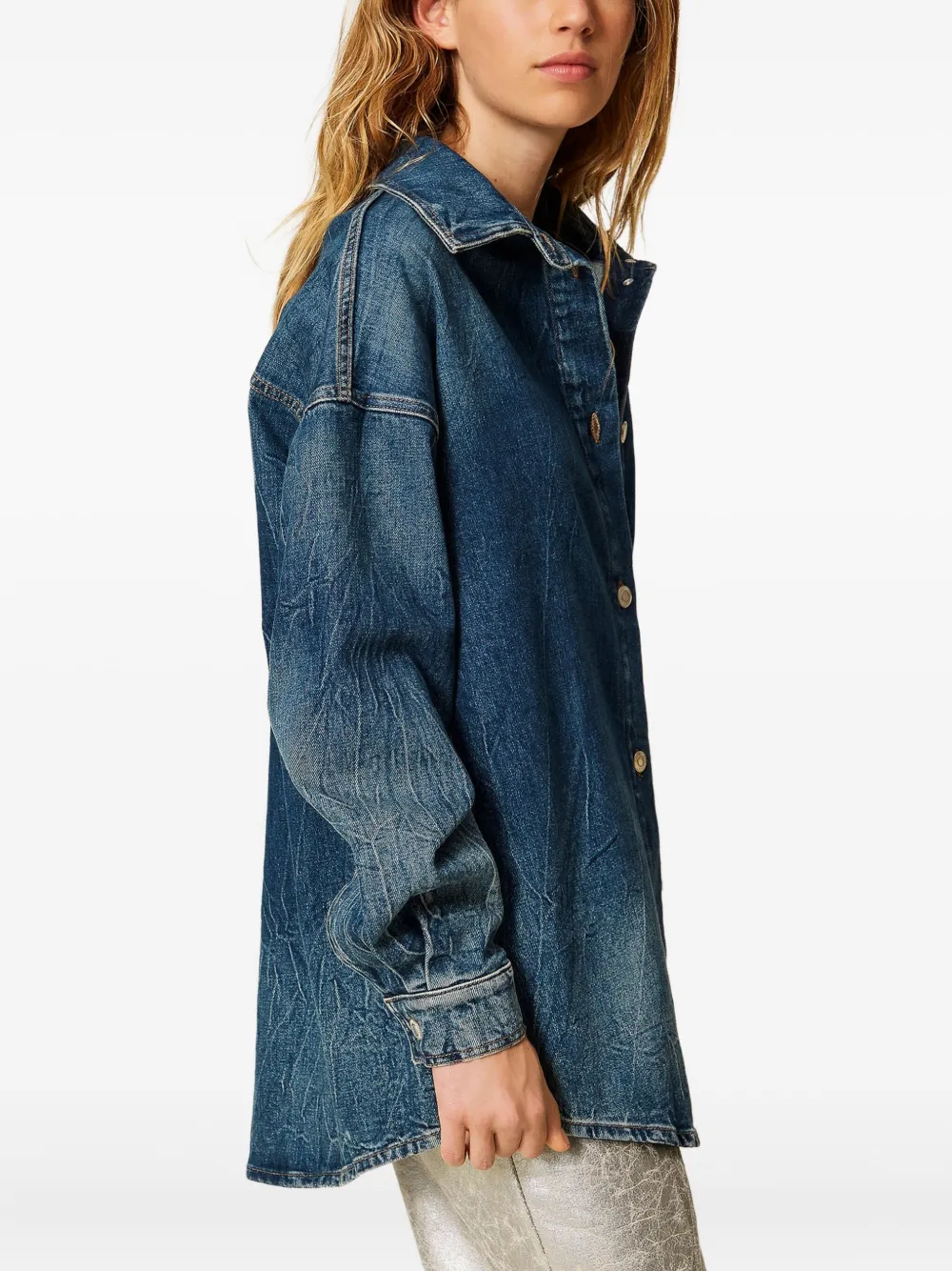 TWINSET Denim blouse Blauw