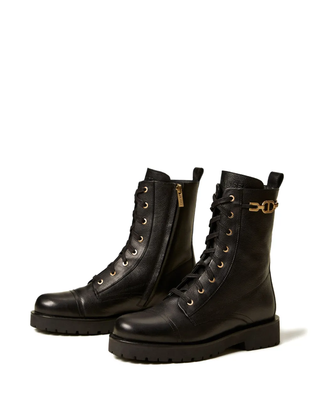TWINSET lace-up chain boots | Ankle Boots | Image 2