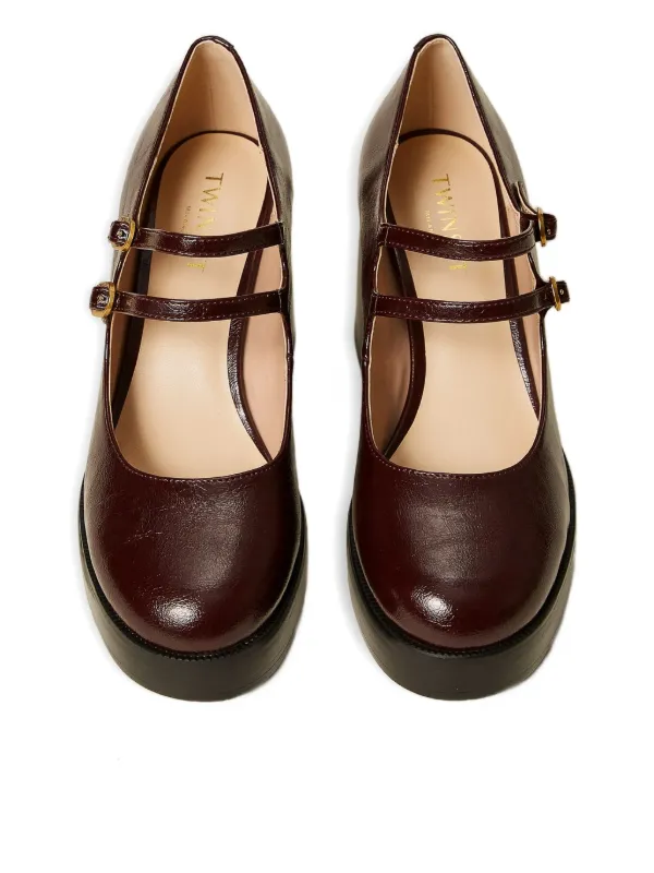 TWINSET 80mm Mary Jane Court Heeled Pumps | Red | FARFETCH