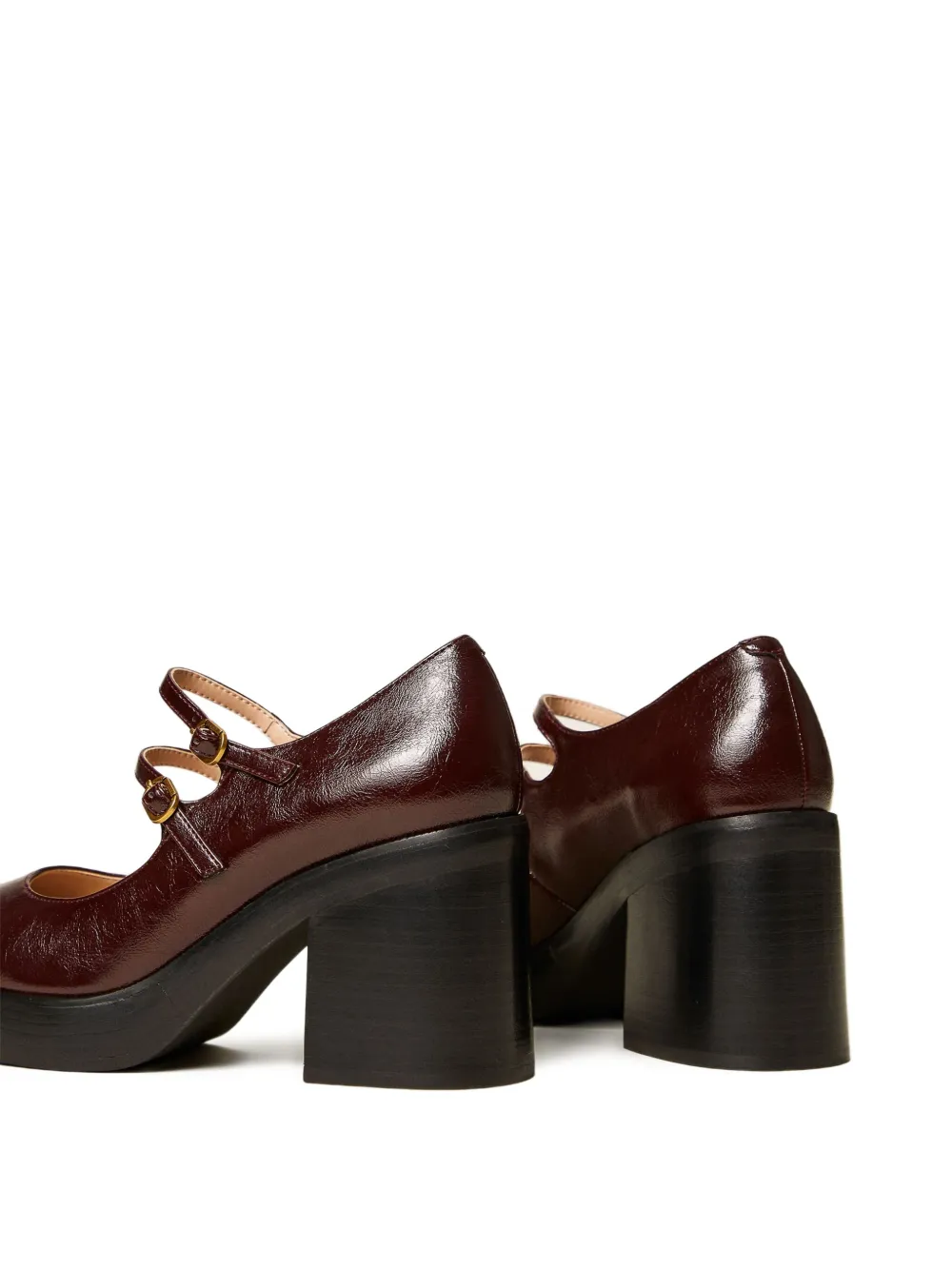 TWINSET 80mm Mary Jane court heeled pumps Red