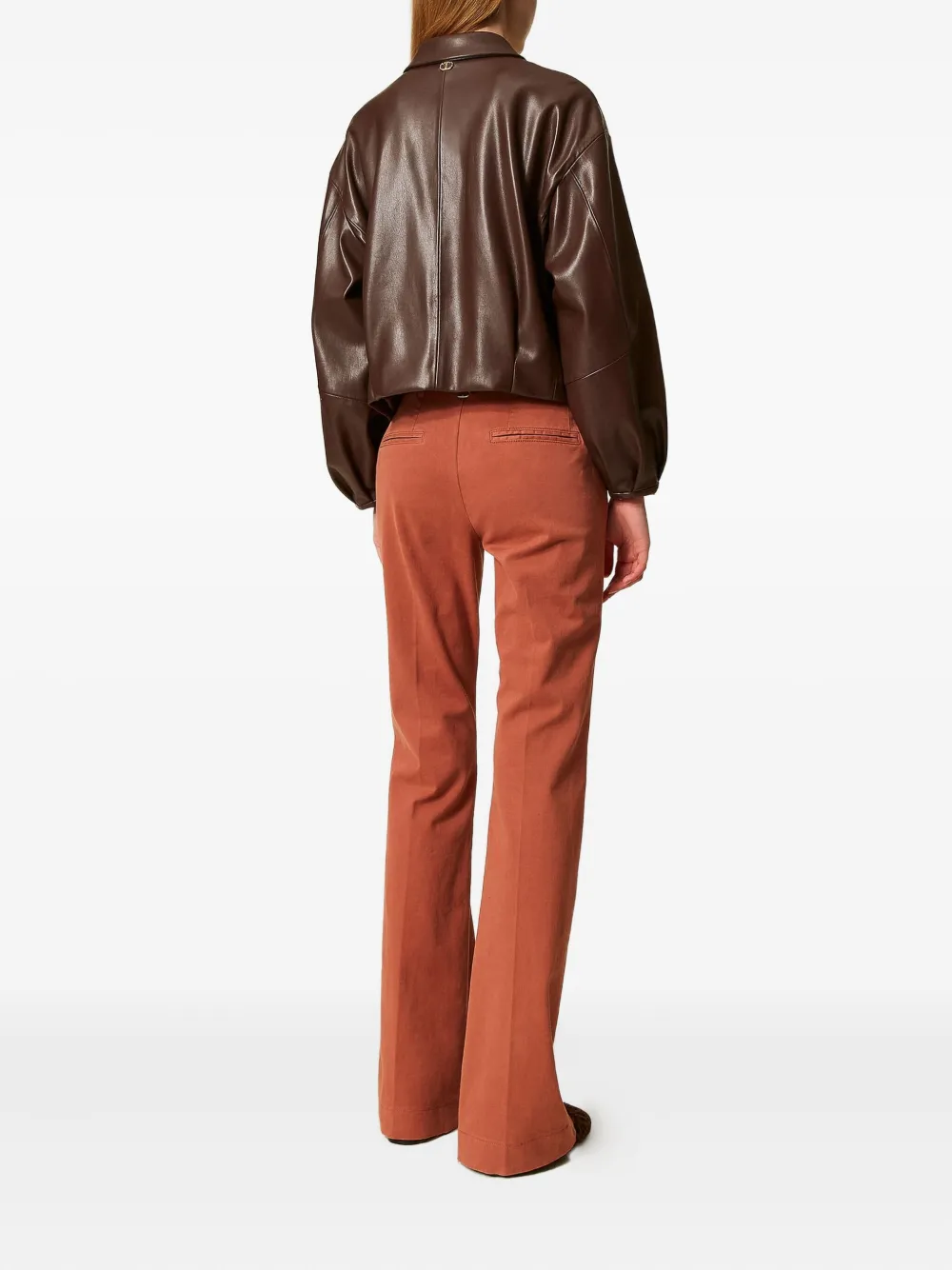 TWINSET Flared broek Oranje
