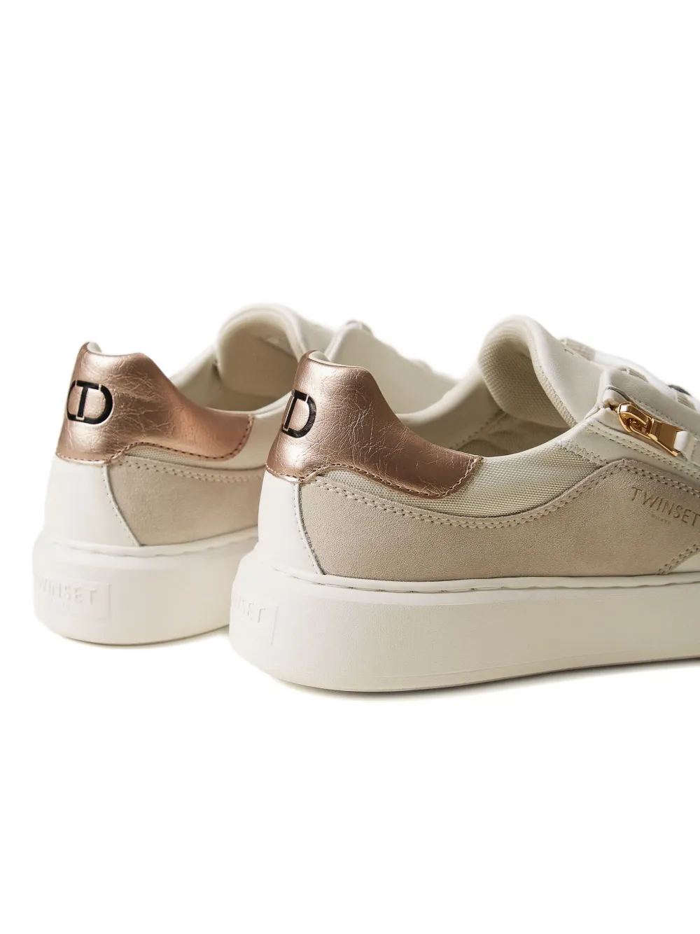 TWINSET zip-detail sneakers Wit