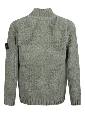 stone カーディガン STONE ISLAND - 【ラスト1点】 Zip Knit Cardigan Lambs Wool