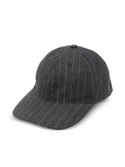 Isabel Benenato gorra con estampado de rayas diplomáticas