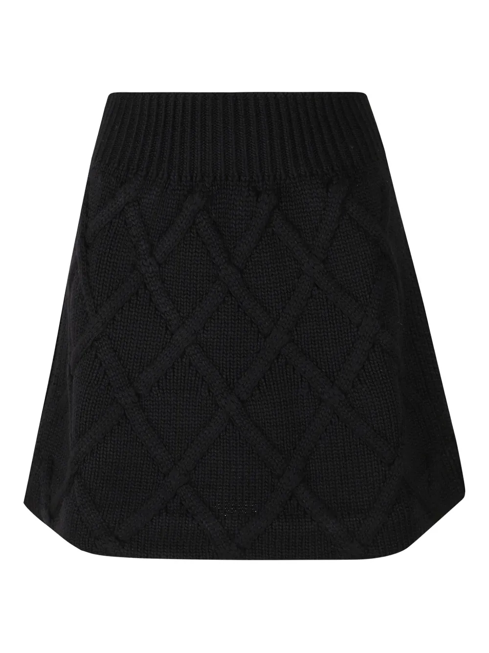 Jil Sander Wool Mini Skirt In Black