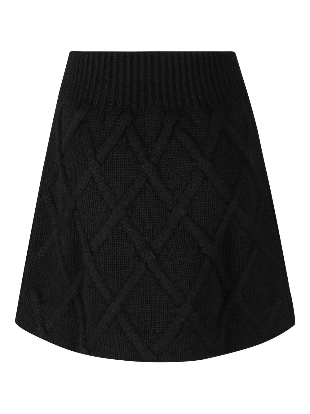 Jil Sander Wool Mini Skirt In Black