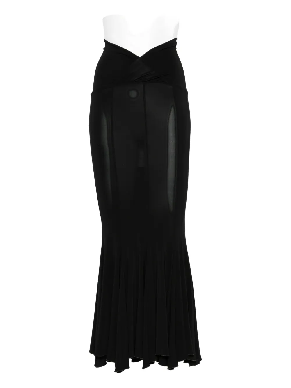 Nensi Dojaka Panelled Maxi Skirt In Black