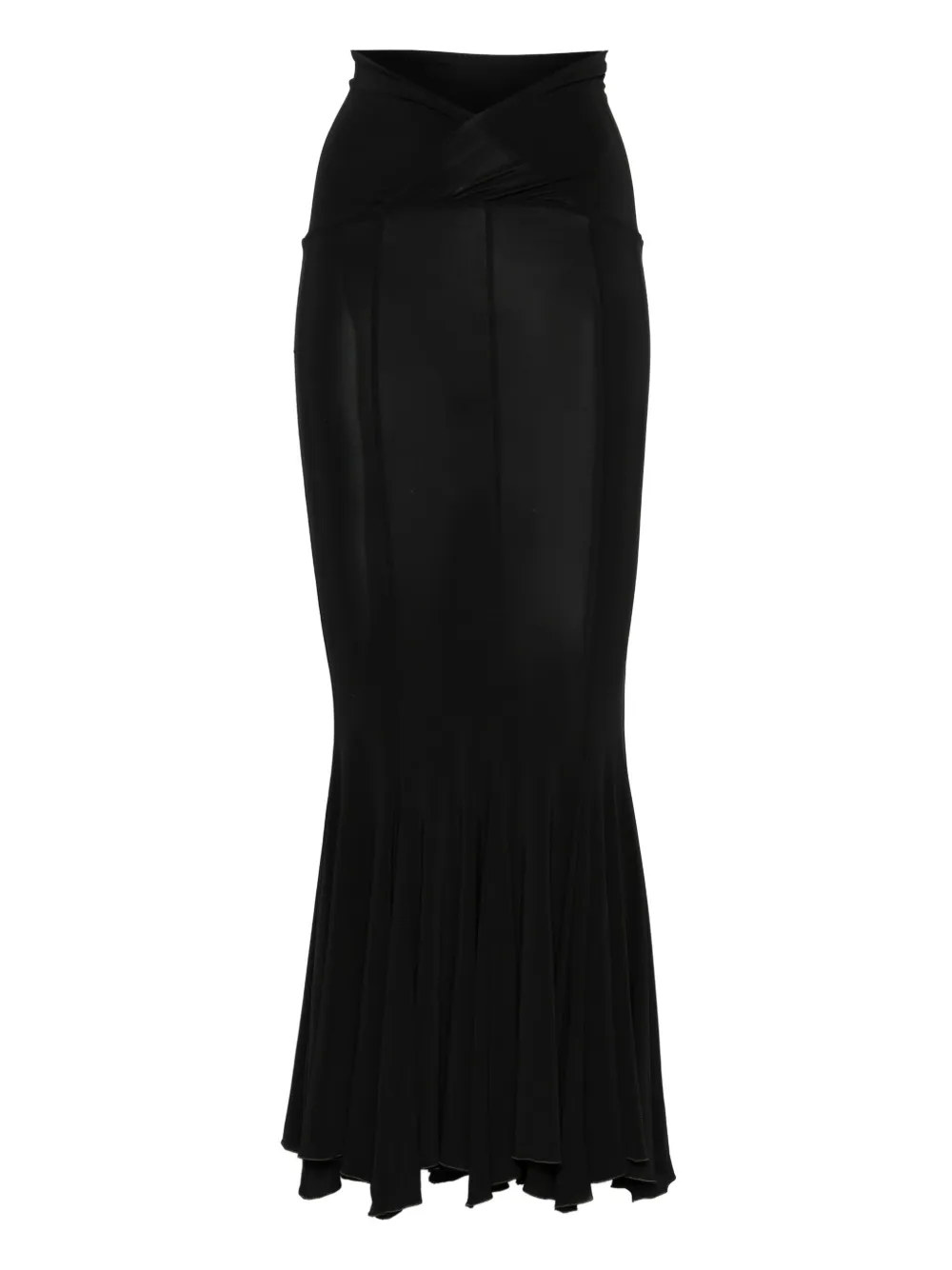 Nensi Dojaka jupe longue à empiècements contrastants | noir | Image 1