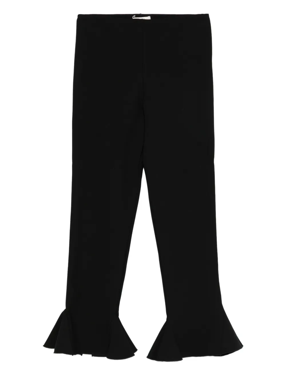 Nensi Dojaka ruffled-hem leggings | Black | Image 1