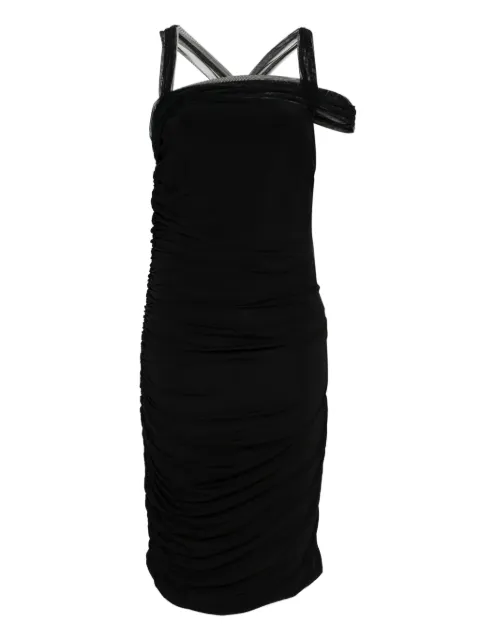 Nensi Dojaka فستان ميدي بكرانيش وزينة تول