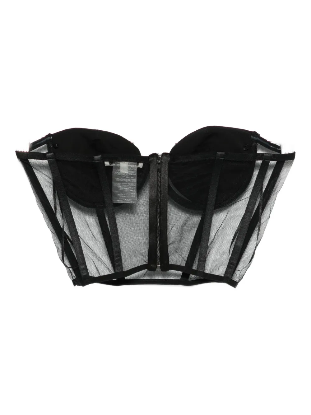 Nensi Dojaka mesh-panel corset top | Vests & Tank Tops | Image 2