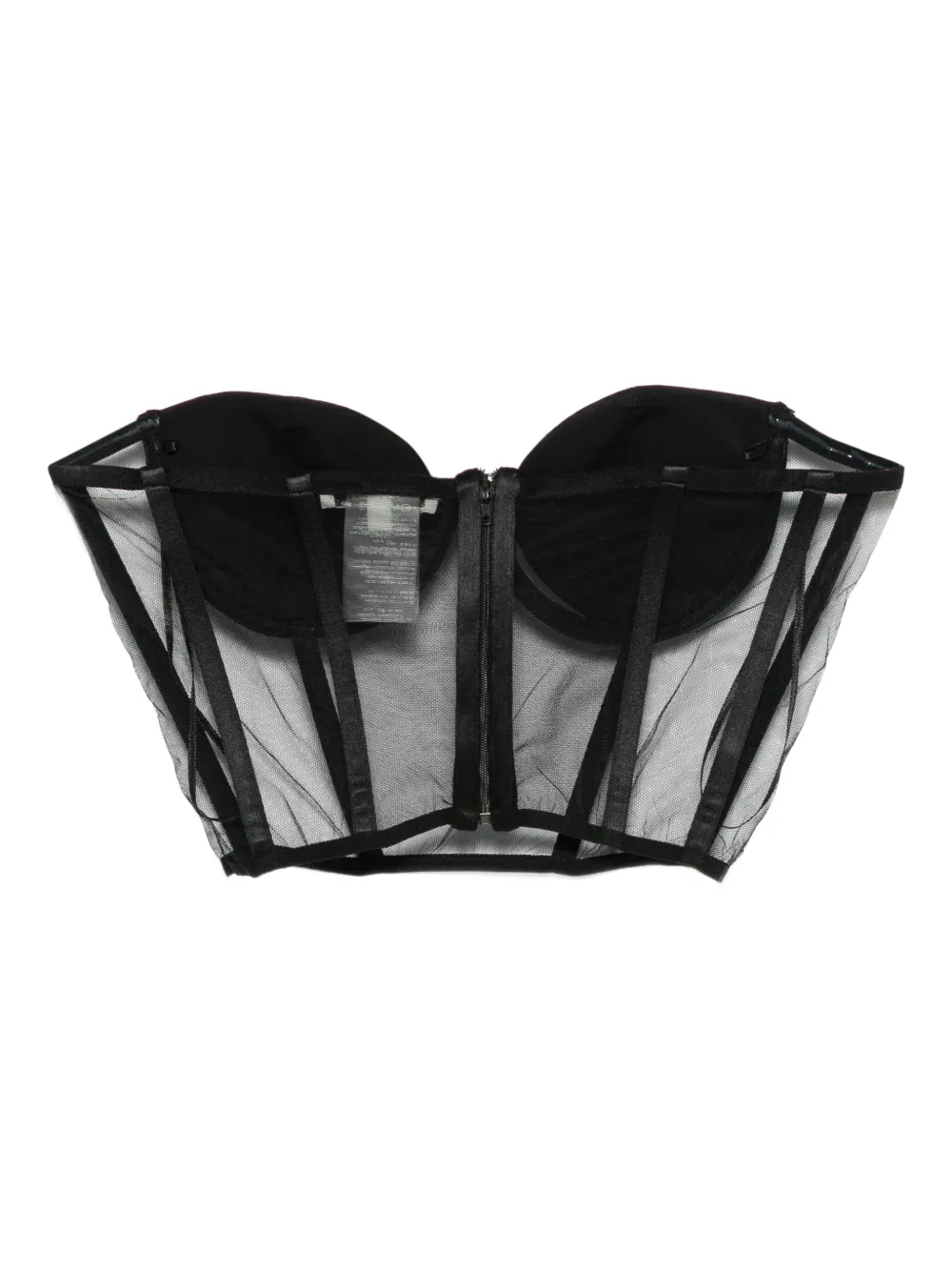 Nensi Dojaka mesh-panel corset top | Vests & Tank Tops | Image 2