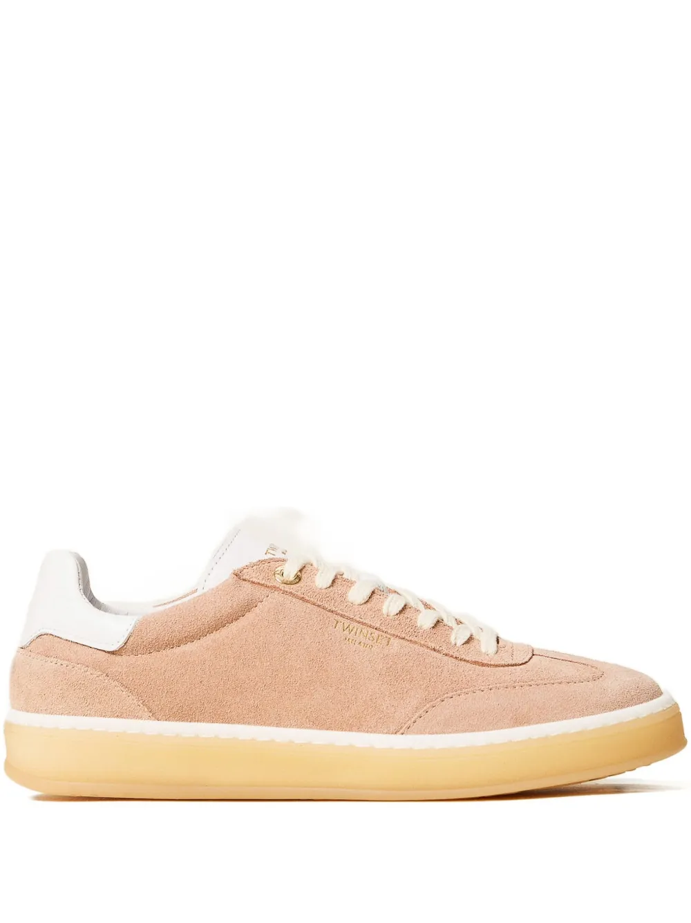 TWINSET suede sneakers Pink