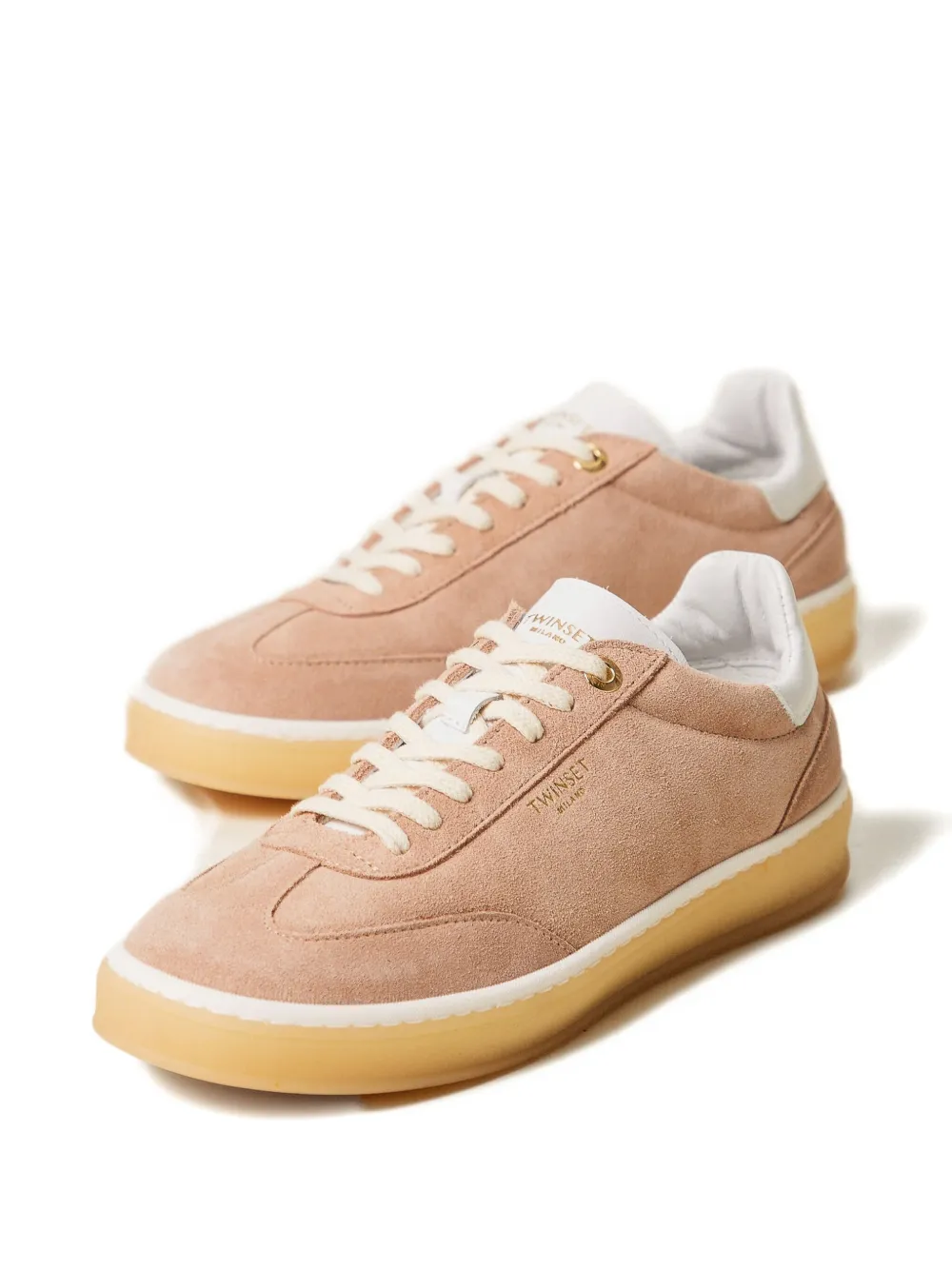 TWINSET Suède sneakers - Roze