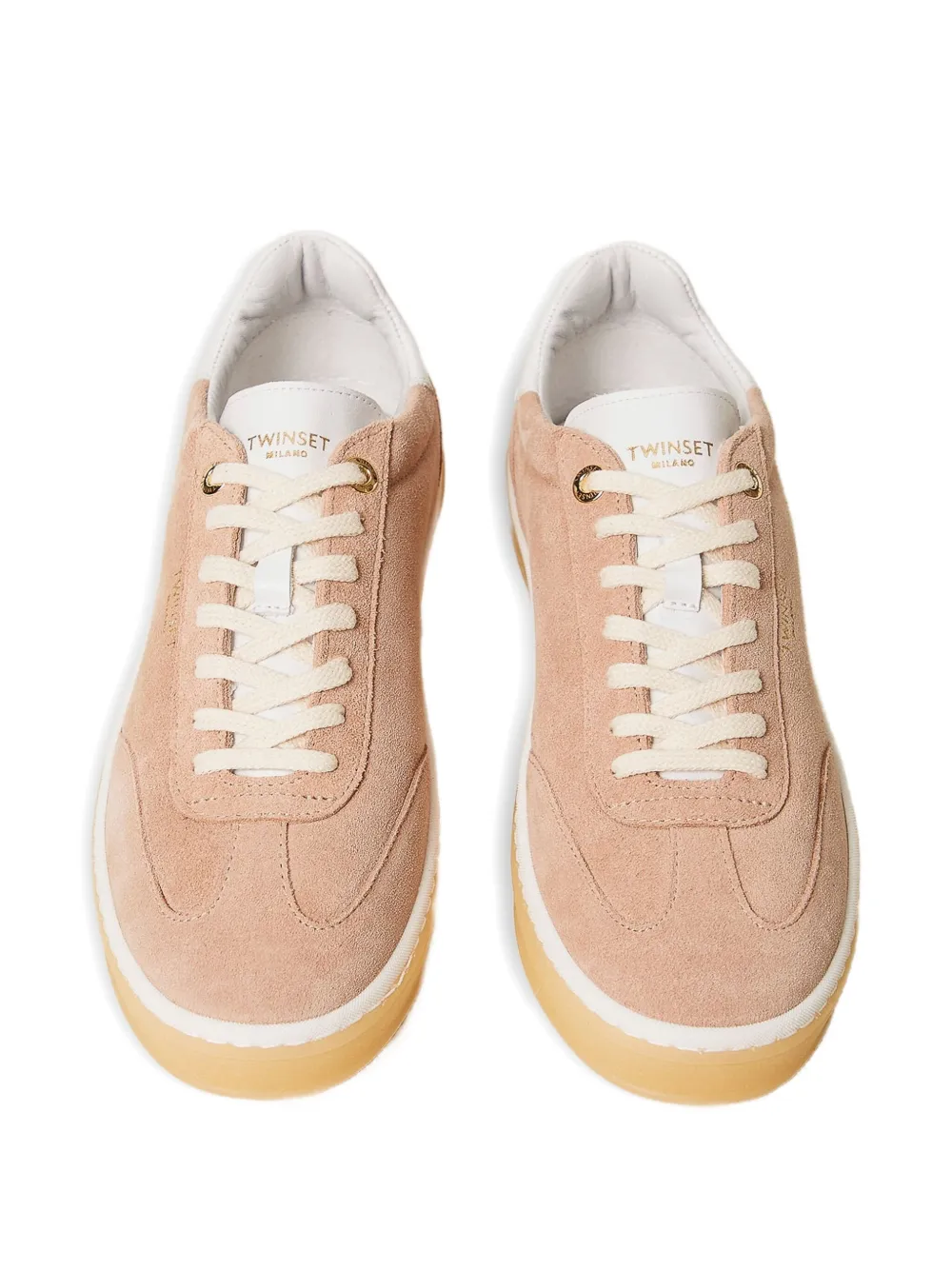 TWINSET suede sneakers Pink
