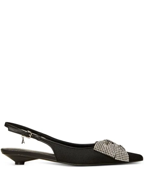 TWINSET bow slingback heeled pumps