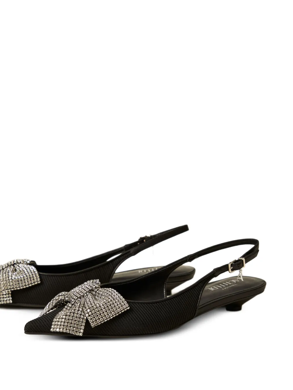 TWINSET Slingback pumps met hak en strik Zwart