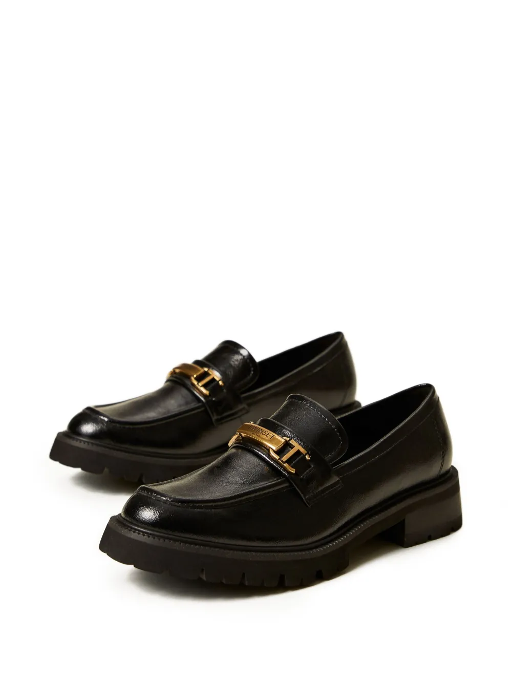 TWINSET oval-clasp loafers - Zwart