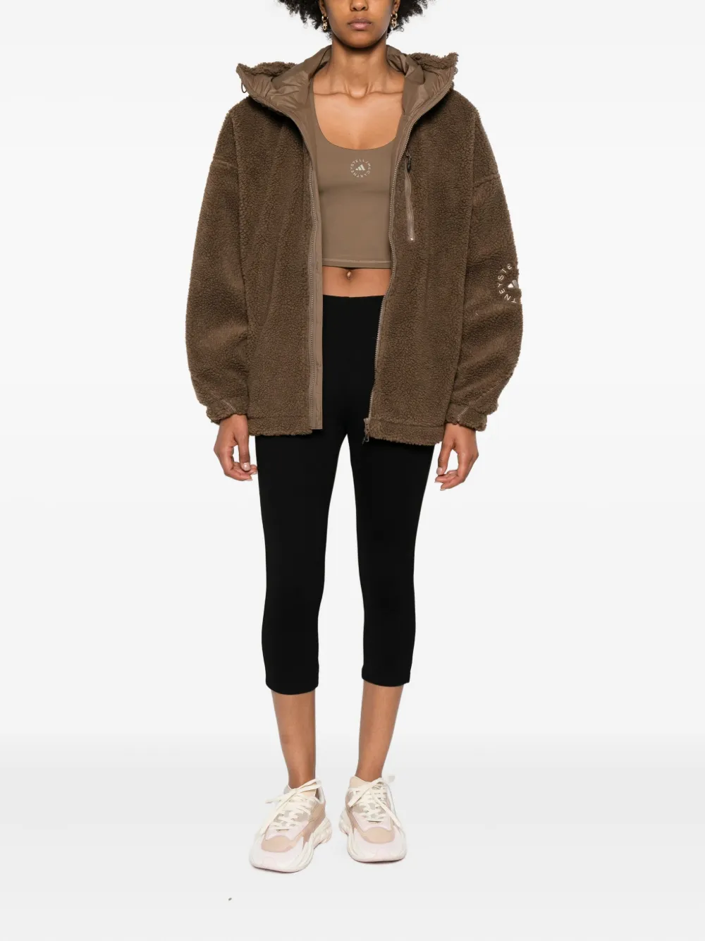 Adidas by Stella McCartney racer-back logo tank top - Bruin