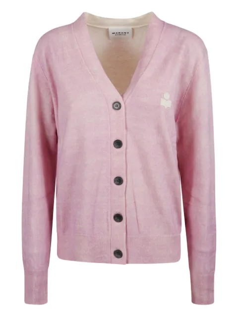 MARANT ÉTOILE logo-embroidery button-fastening cardigan