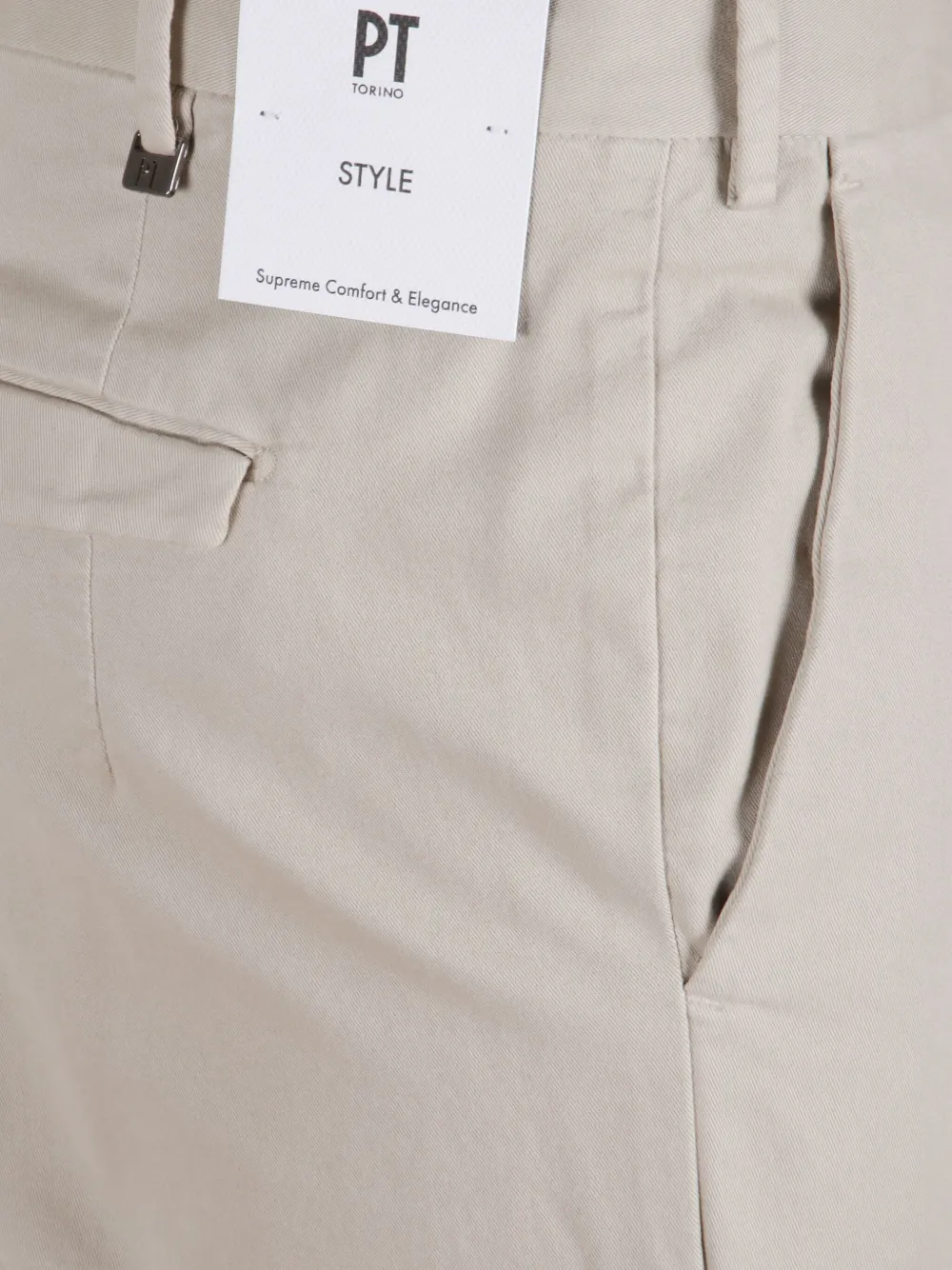 Pt Torino Flap-pocket Trousers In Neutral