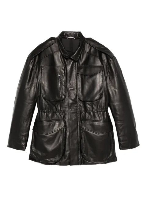 Nensi Dojaka leather puffer jacket