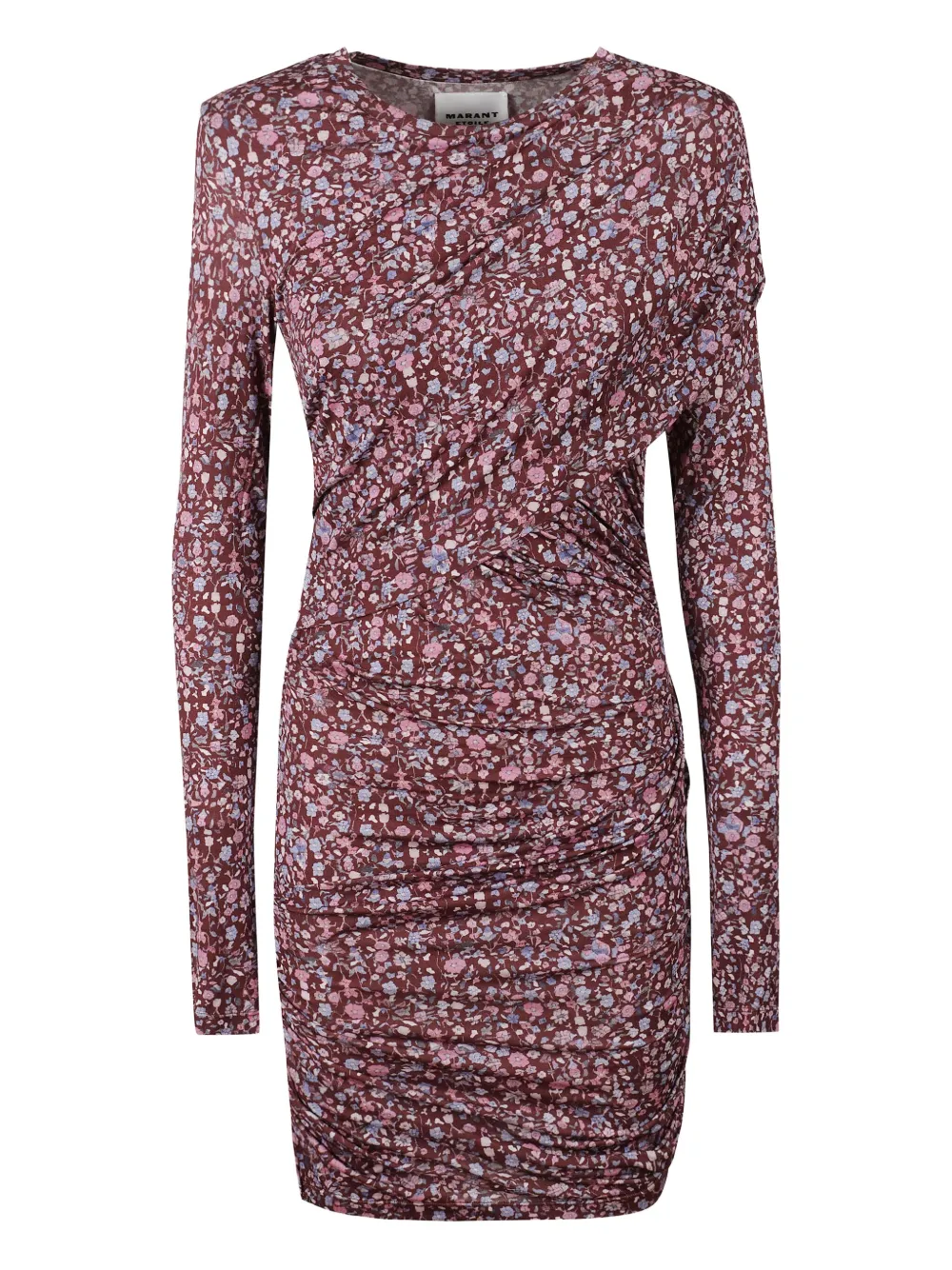 MARANT ÉTOILE draped floral dress | Purple | Image 1