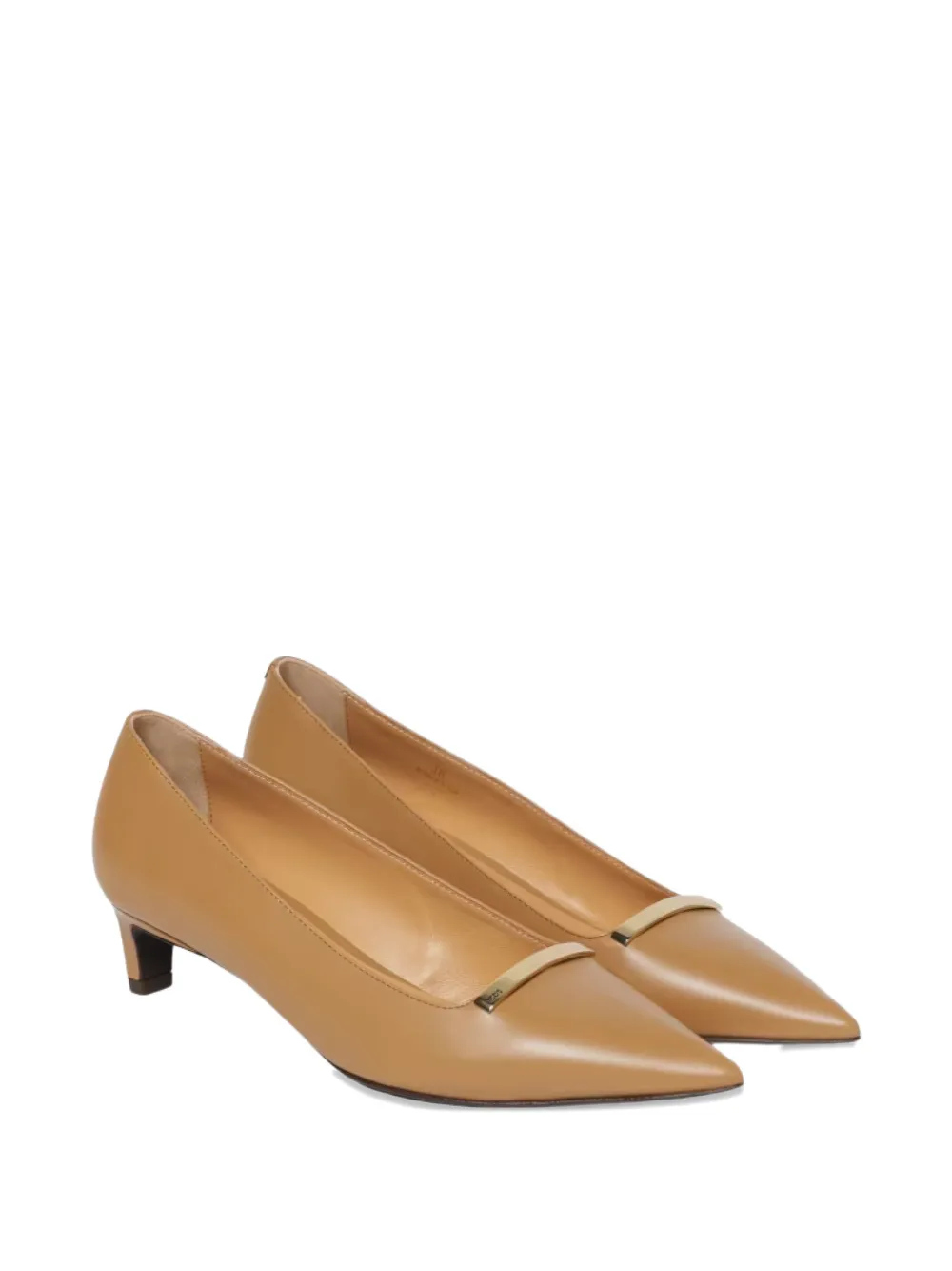 Tod's Barretta pointed toe strap loafer Beige