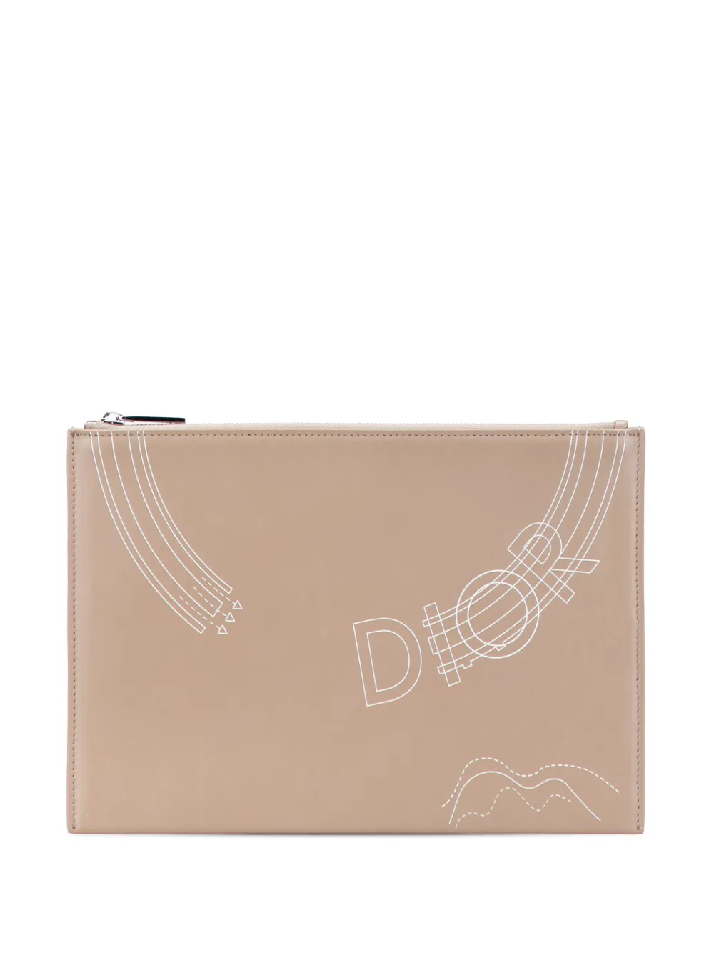Christian Dior Pre-Owned 2022 Leather Homme clutch bag | Brown | Image 1