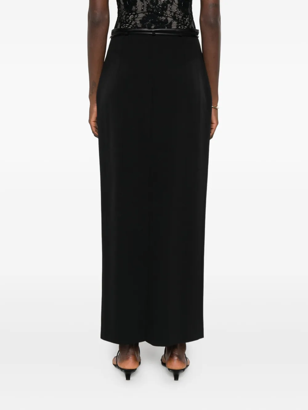 Agnona Drawstring Skirt In Black