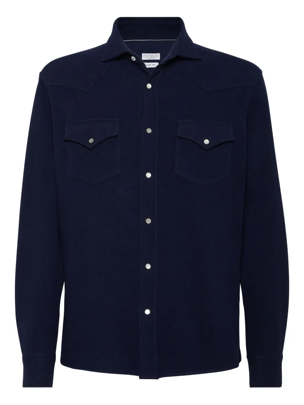 Brunello Cucinelli スナップボタン シャツ | ブルー | Image 1
