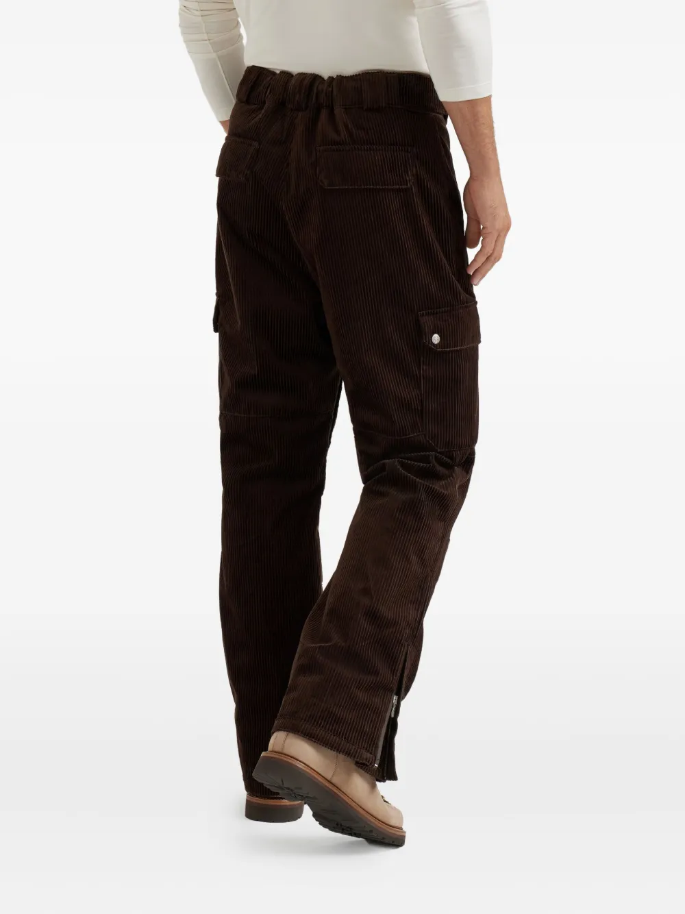 Brunello Cucinelli Mountain ribfluwelen cargo broek Bruin