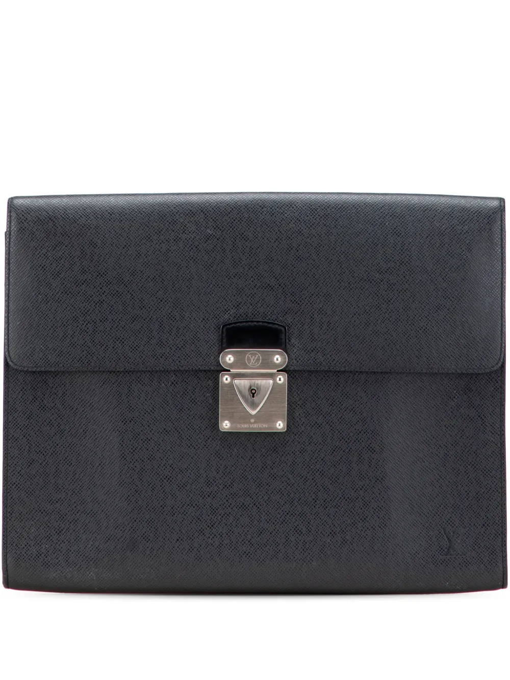 Louis Vuitton Pre-Owned 2009 Taiga Minuto clutch bag - ブラック Louis Vuitton Pre-Owned 2009 Taiga Minuto clutch bag - ブラック