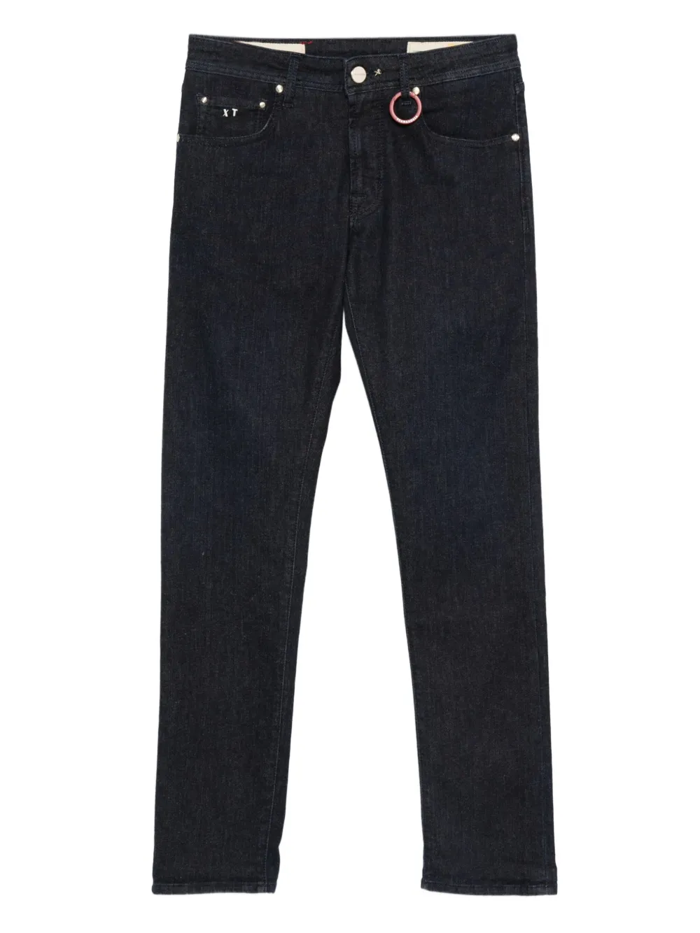 Sartoria Tramarossa ring-detail five-pocket jeans | Blue | Image 1