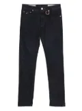 Sartoria Tramarossa ring-detail five-pocket jeans - Blue