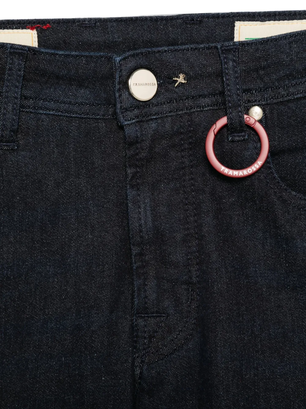 Sartoria Tramarossa Jeans met vijf zakken en ringdetail Blauw
