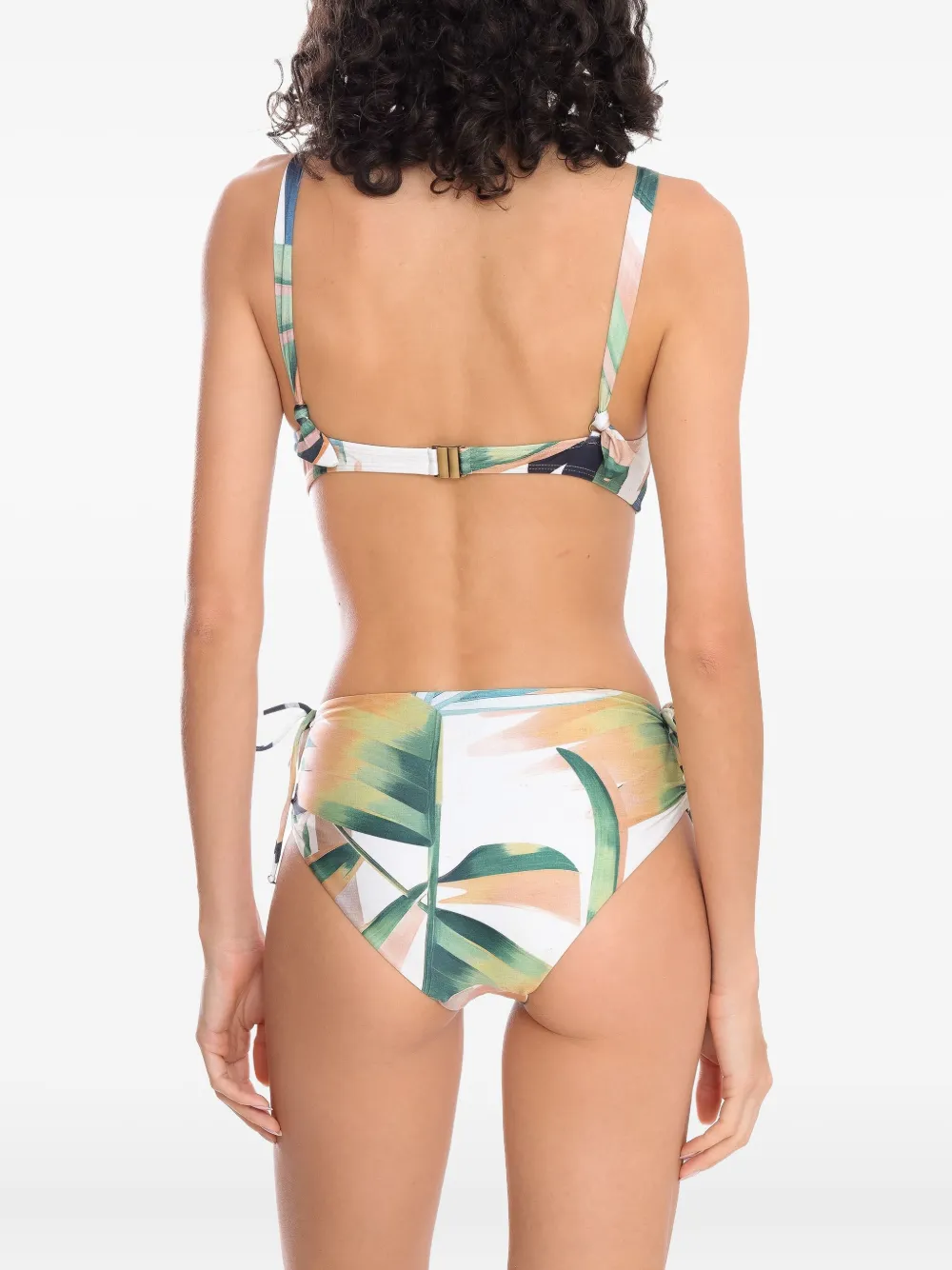 Lygia & Nanny Geometric-pattern Bikini In Green