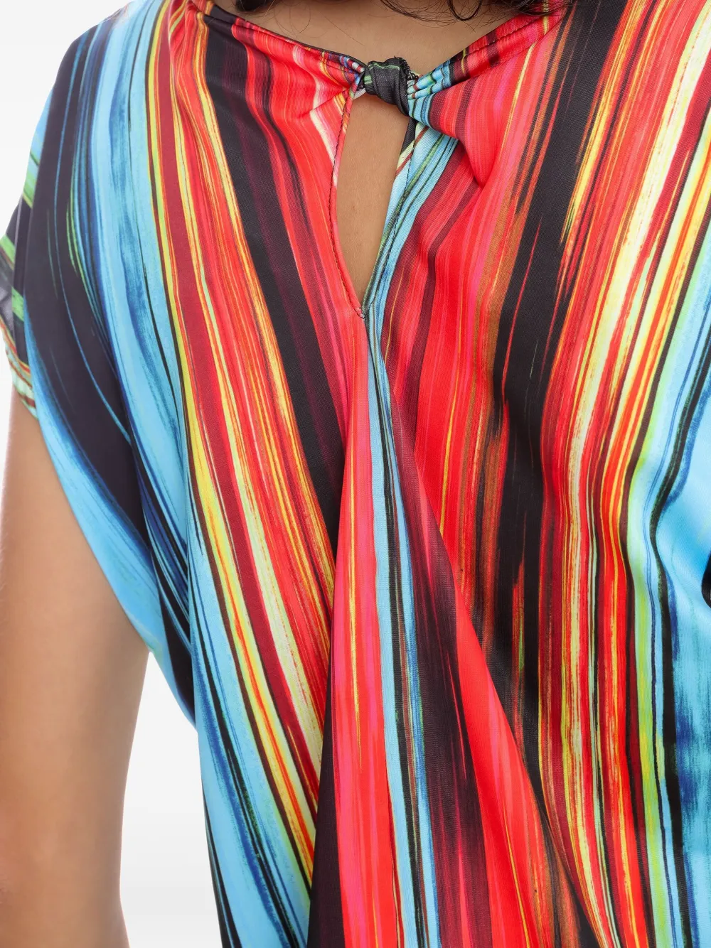 Lygia & Nanny Gestreepte strandtuniek Blauw