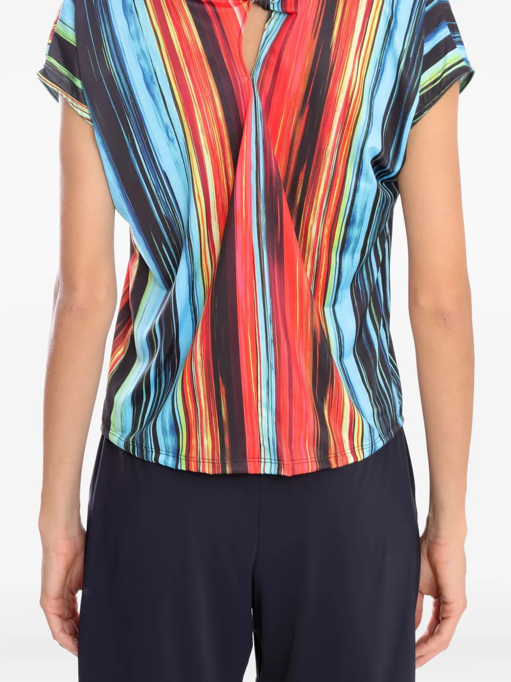 Lygia & Nanny Gestreepte strandtuniek Blauw