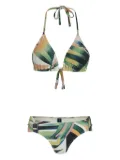 Lygia & Nanny geometric-pattern bikini - Green