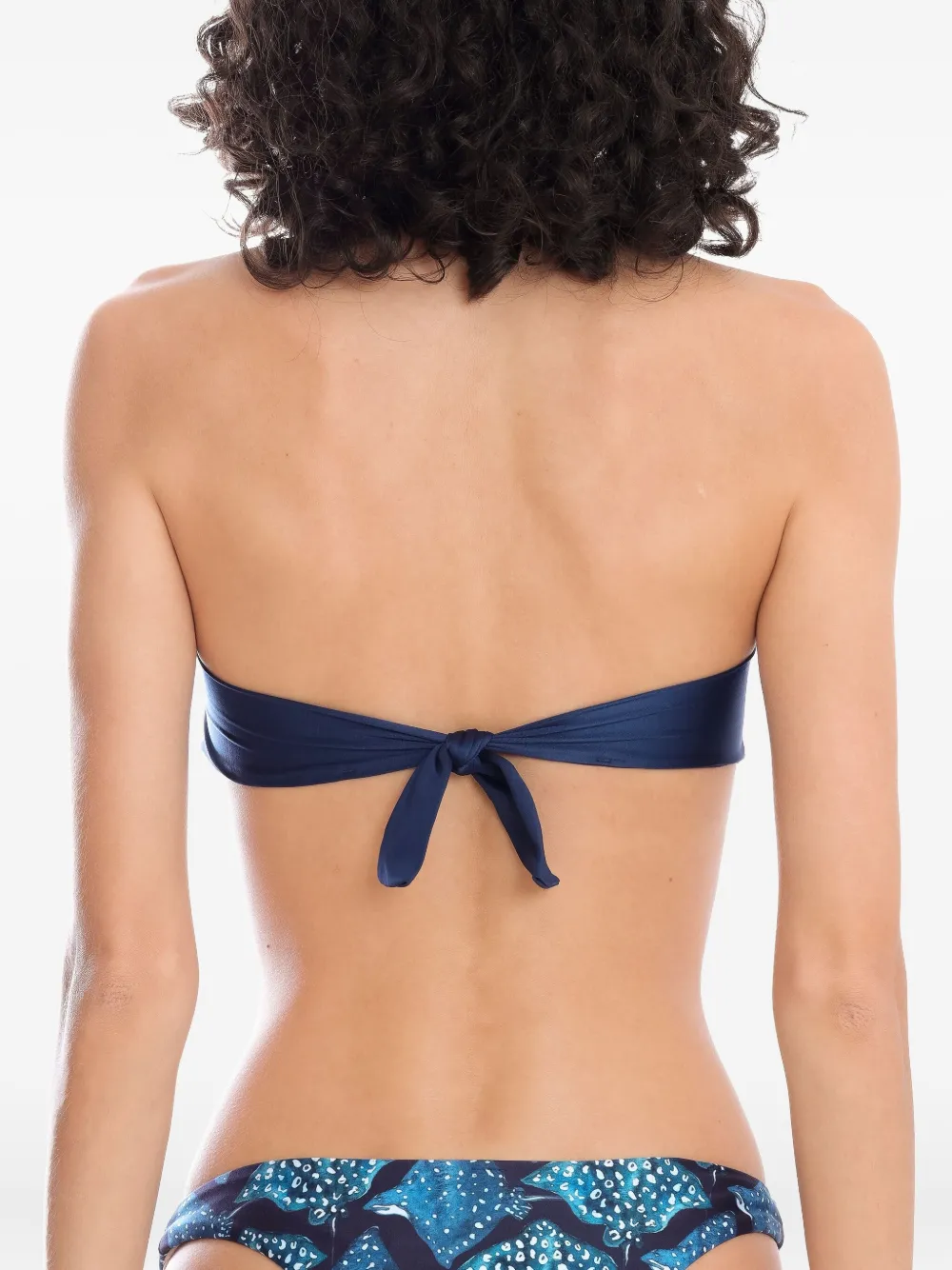 Lygia & Nanny Bikinitop met gedraaid detail Blauw