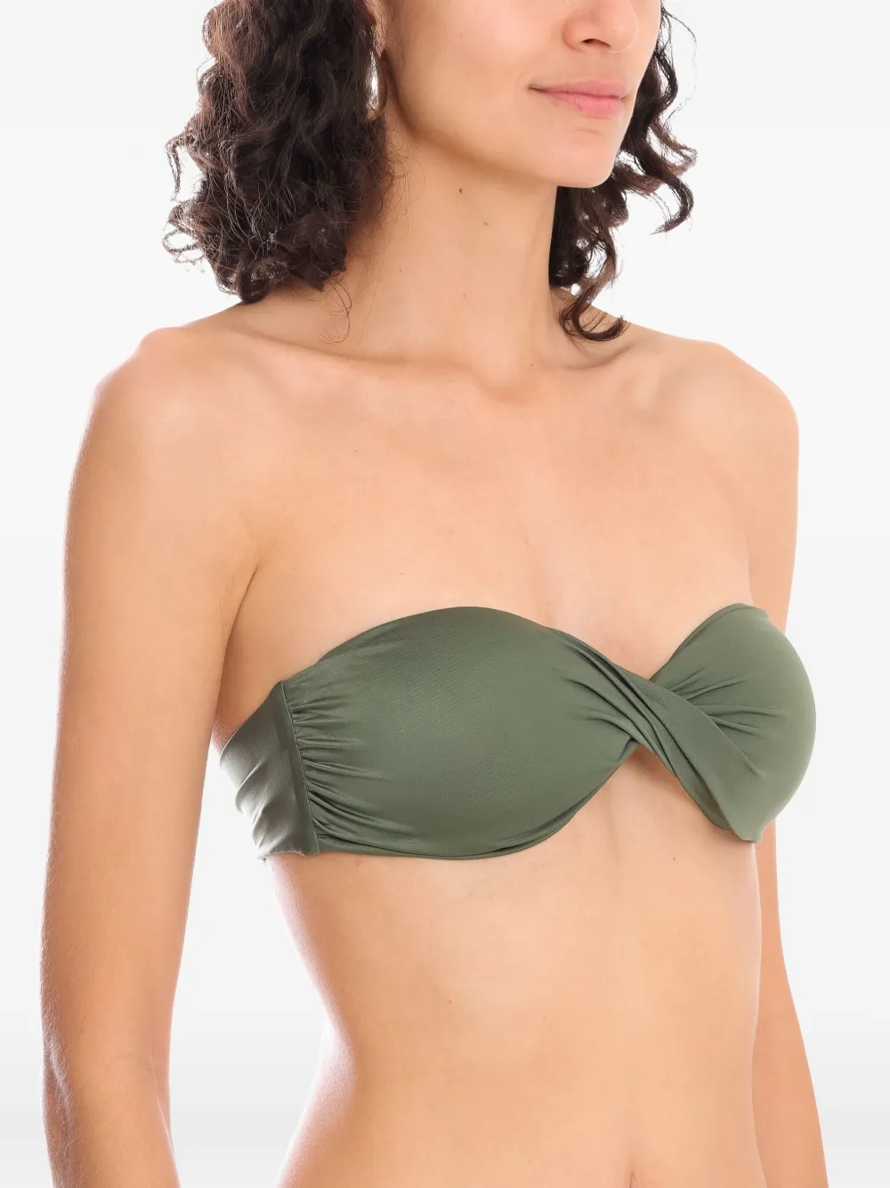 Lygia & Nanny twisted-detail bikini top Groen